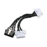 16 Pin OBD2 Uzatma Y Kablosu ELM327 1 Erkek 2 Dişi Araç Arıza